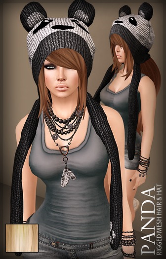 SimpleCandy - Panda Hat & Hair [Blonde]
