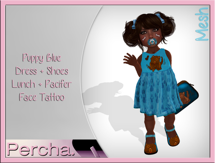 *PERCHA* - BABY/KID PUPPY BLUE / For ToddleeDoo