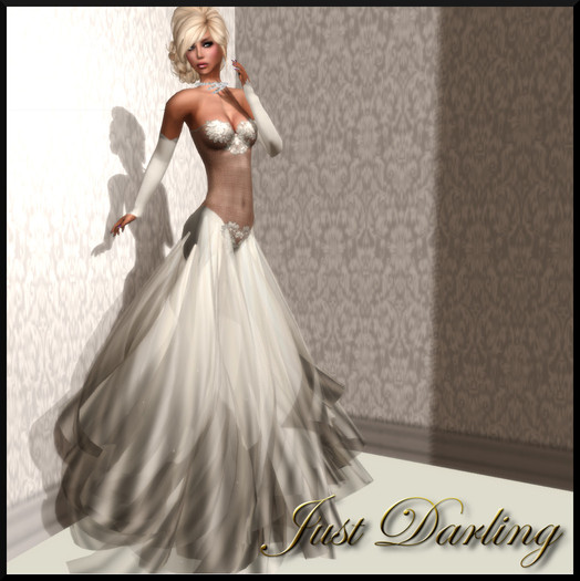 ::Just Darling:: Camille Gown (Jewelry Included) Pearl