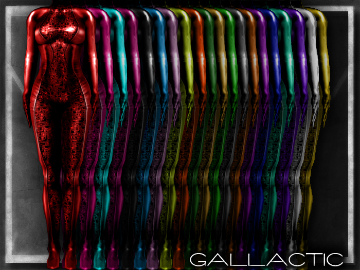 GALLACTIC: Sheer Circuit Latex Cybersuit