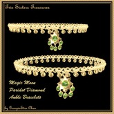 TST Magic Moon Peridot Ankle Bracelets