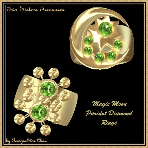 TST Magic Moon Peridot Rings