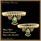 TST Magic Moon Peridot Upper Arm Bracelets