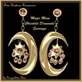 TST Magic Moon Chocolate Earrings