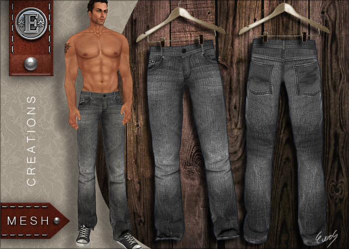 E-Jeans-MESH Grey