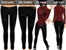 DEMO Skinny Jeans Black - Mesh
