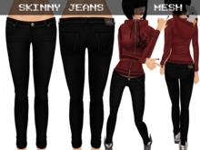 Skinny Jeans Black - Mesh