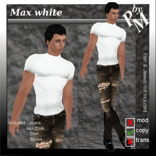 *PM* Mens Max white