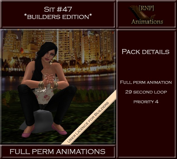 [RNP] Sit #47_PillowSit_Full Perm Animation 