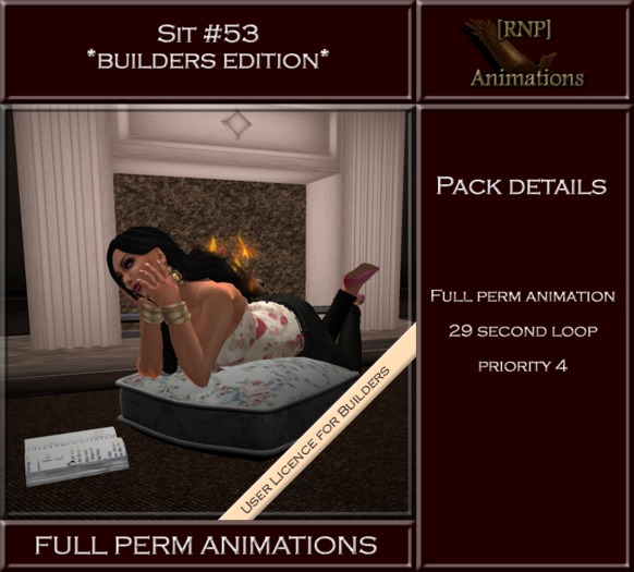 [RNP] Sit #53_PillowSit_Full Perm Animation 