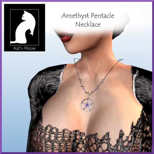 KM Pentacle Necklace Amethyst