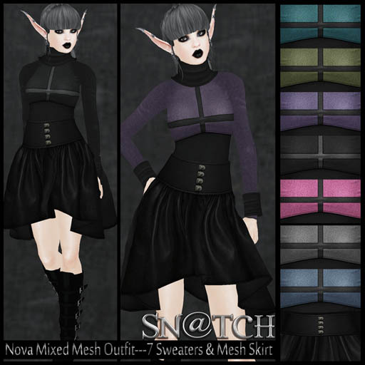 :::Sn@tch Nova Leather Skirt (DEMOS):::