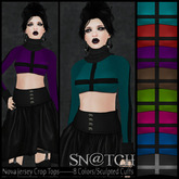 :::Sn@tch Nova Cropped Jersey Sweaters :::