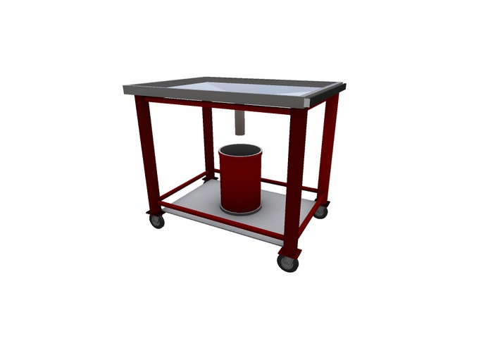 Parts Drain Table   Mesh