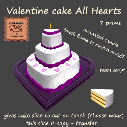 Valentine cake - all hearts
