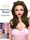 =DeLa*= Mesh Hair "Wixson" Dipped Party Colors