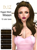 =DeLa*= Mesh Hair "Wixson" Dark Browns