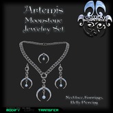 [FPI] Artemis Set Moonstone - Necklace, Earrings, Belly Piercing - Jewelry Set