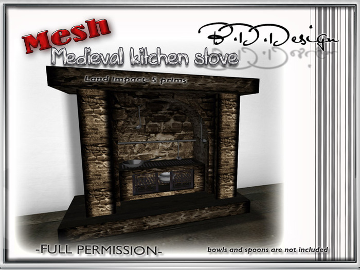 .::B.D.D::. FULL PERM- Medieval kitchen stove