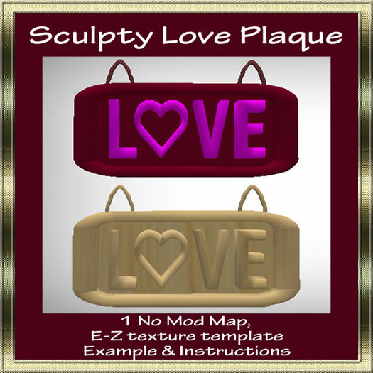 OMG Sculpty LOve Plaque (boxed)