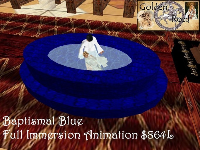 Blue Baptismal