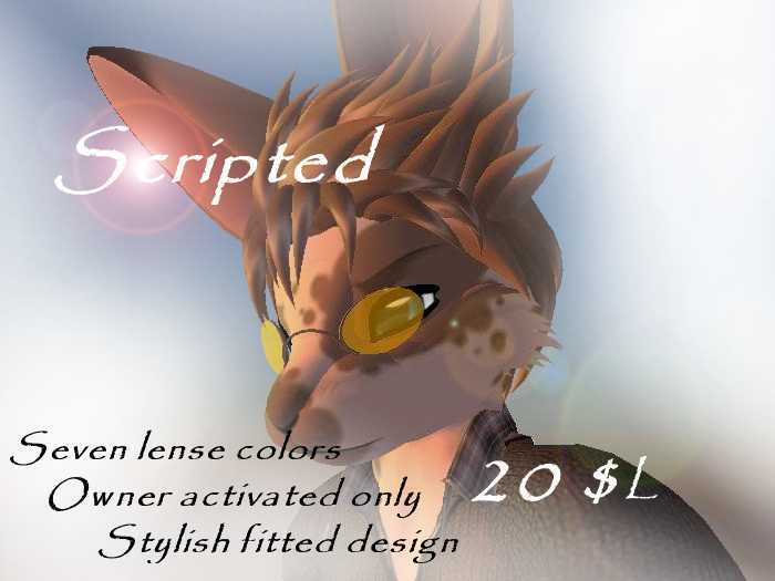 Scripted designer glasses for kani rabbit head