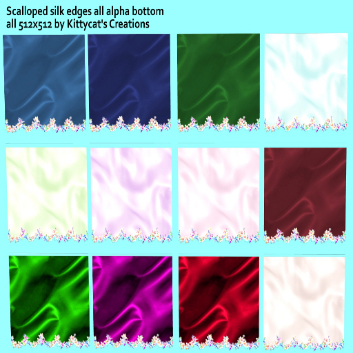 Scalloped silk edge alpha box