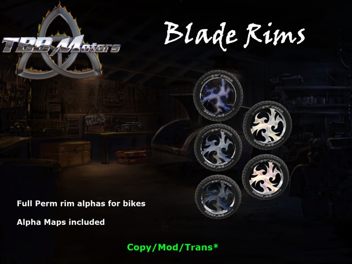 TBB Blade Rims - Custom Motorcycle Parts