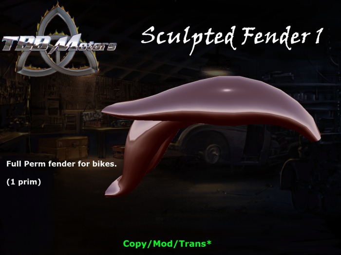 TBB Sculpted Fender 1 - Custom Motorcycle Parts