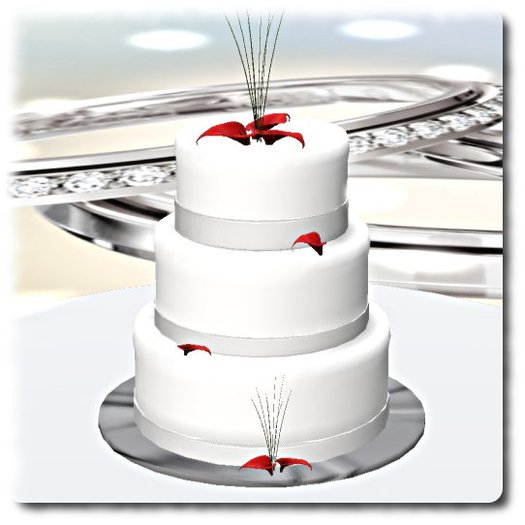 Realistic Calla Lilly Inspired Wedding Cake Boxed