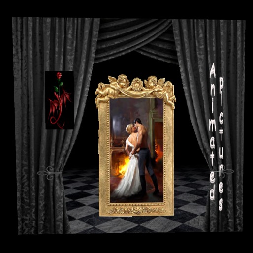 12 Cuadro beso chimenea animado / Chimney kiss animated picture