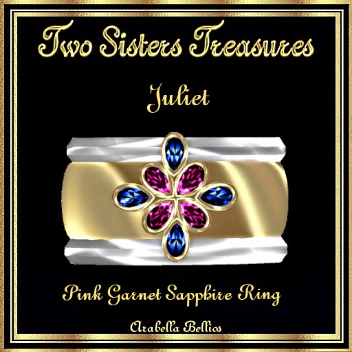 TST - JULIET PINK GARNET SAPPHIRE RING YG