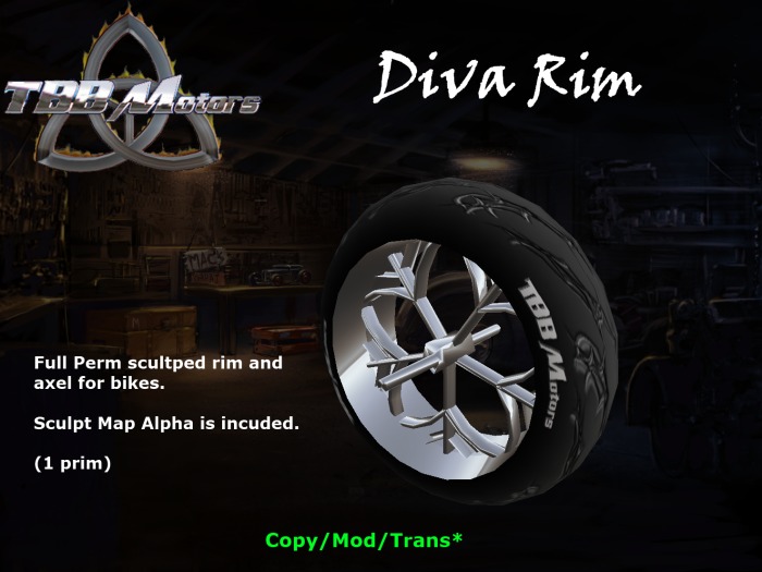 TBB Diva Rim - Custom Motorcycle Parts