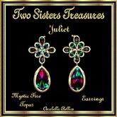 TST - JULIET MYSTIC FIRE TOPAZ EARRINGS YG