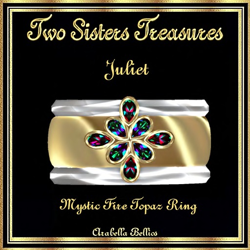 TST - JULIET MYSTIC FIRE TOPAZ RING YG