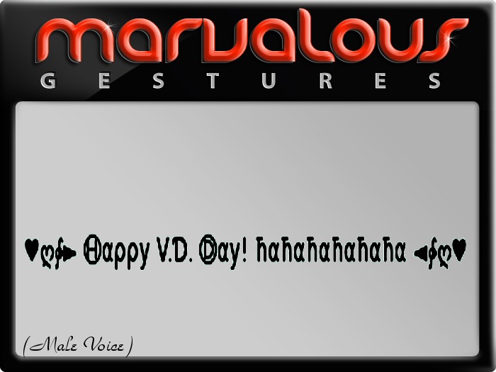 HAPPY V.D. DAY! GESTURE