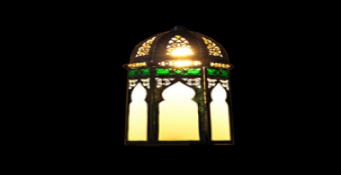 Minaret moroccan lamp full perms texture