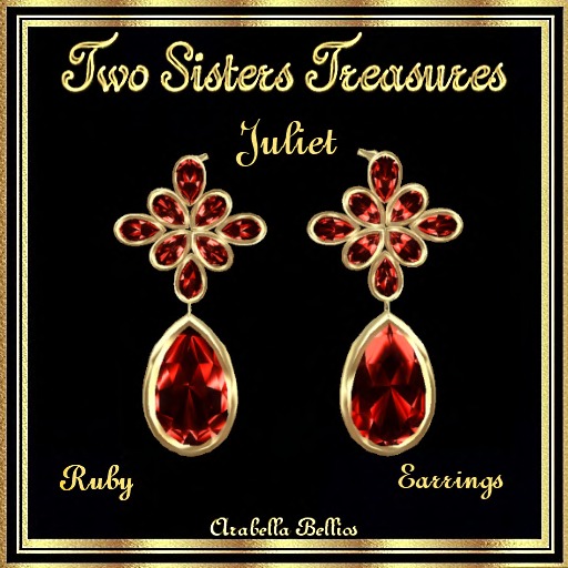 TST - JULIET RUBY EARRINGS YG