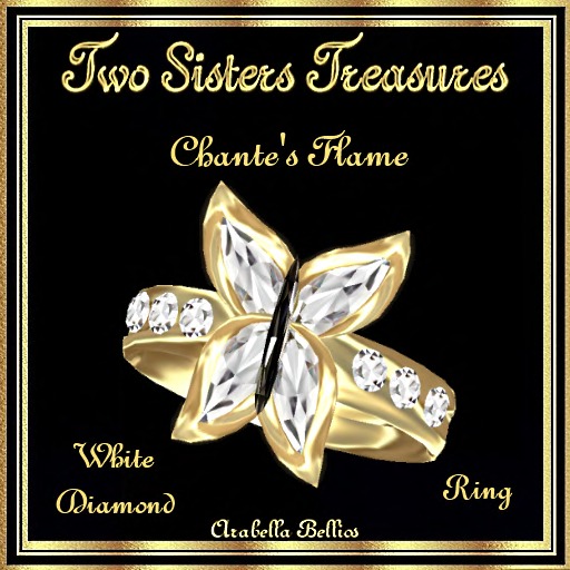 TST - CHANTE'S FLAME WHITE DIAMOND RING YG