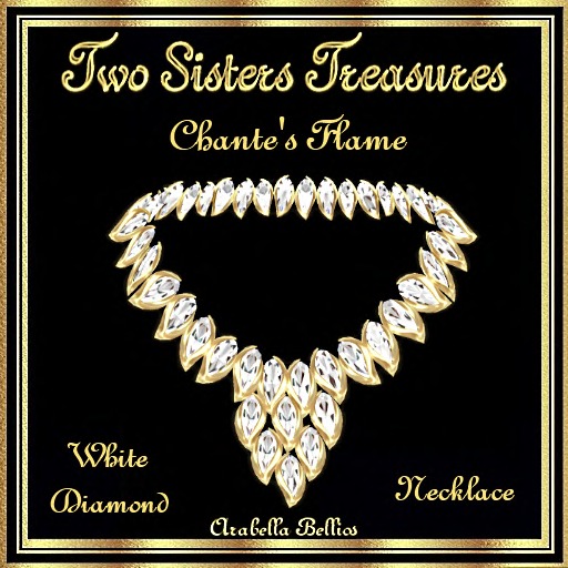 TST - CHANTE'S FLAME WHITE DIAMOND NECKLACE YG