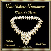 TST - CHANTE'S FLAME WHITE DIAMOND NECKLACE YG