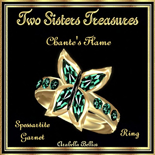 TST - CHANTE'S FLAME SPESSARTITE GARNET RING YG