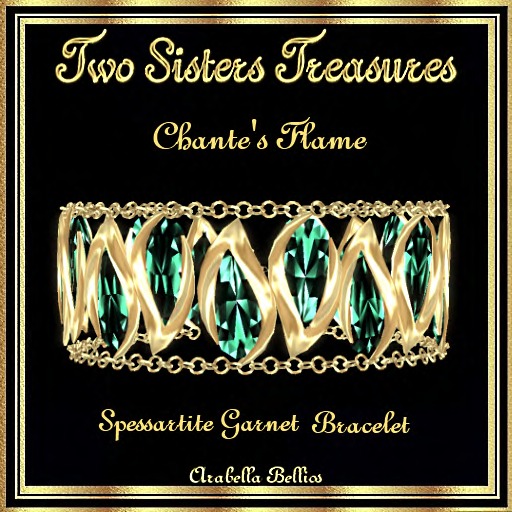 TST - CHANTE'S FLAME SPESSARTITE GARNET BRACELET YG