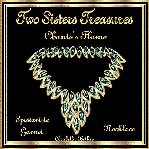 TST - CHANTE'S FLAME SPESSARTITE GARNET NECKLACE YG