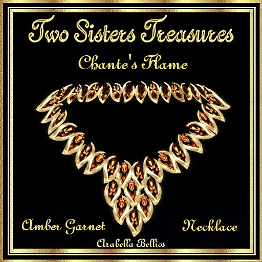 TST - CHANTE'S FLAME AMBER GARNET NECKLACE YG