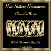 TST - CHANTE'S FLAME BLACK DIAMOND BRACELET YG