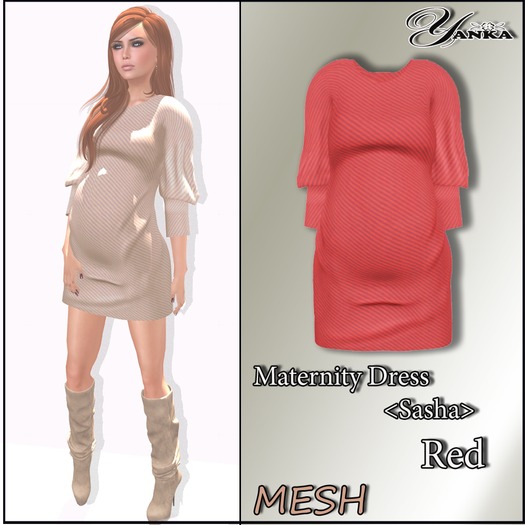 Maternity Dress <Sasha>  Red