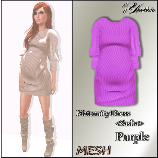 Maternity Dress <Sasha>  Purple