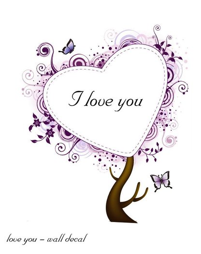 love you wall decal