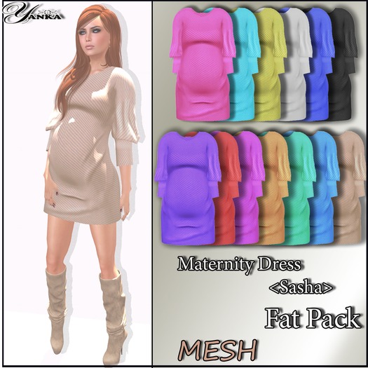 Maternity Dress <Sasha> Fat Pack